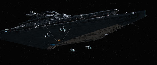 The new Star Destroyer in The Force Awkens